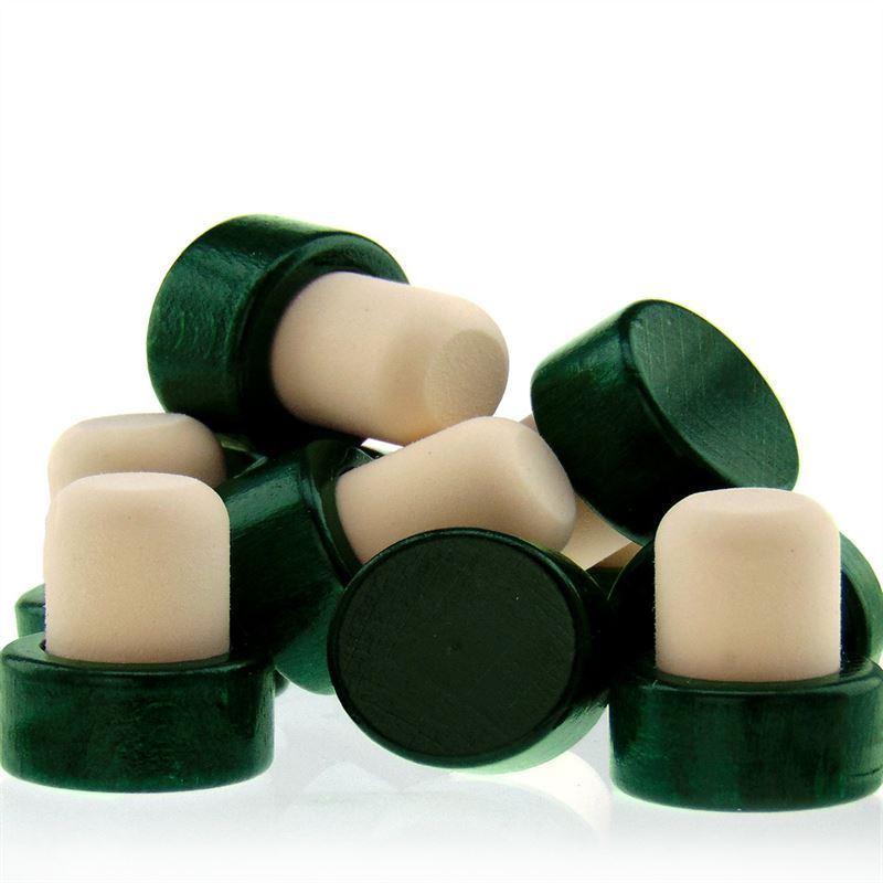 Sap mantarı 19 mm, ahşap/plastik, yeşil, ağız için: mantar