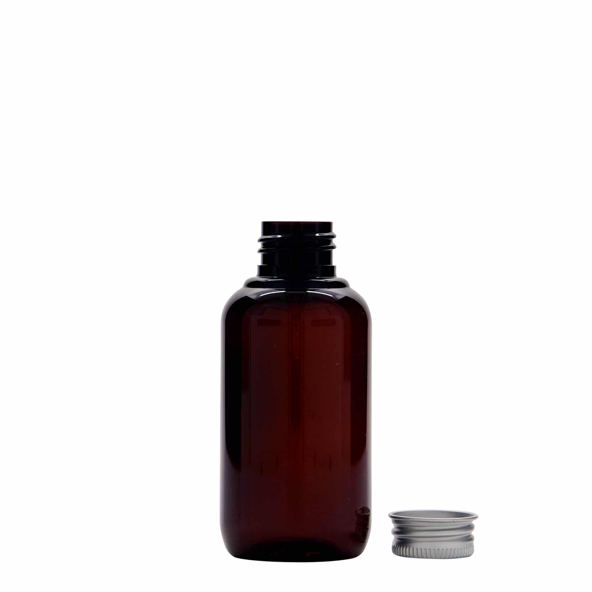 100 ml Geri Dönüştürülmüş Plastik Şişe 'Victor's Best', PCR, kahverengi, Ağız: 24/410