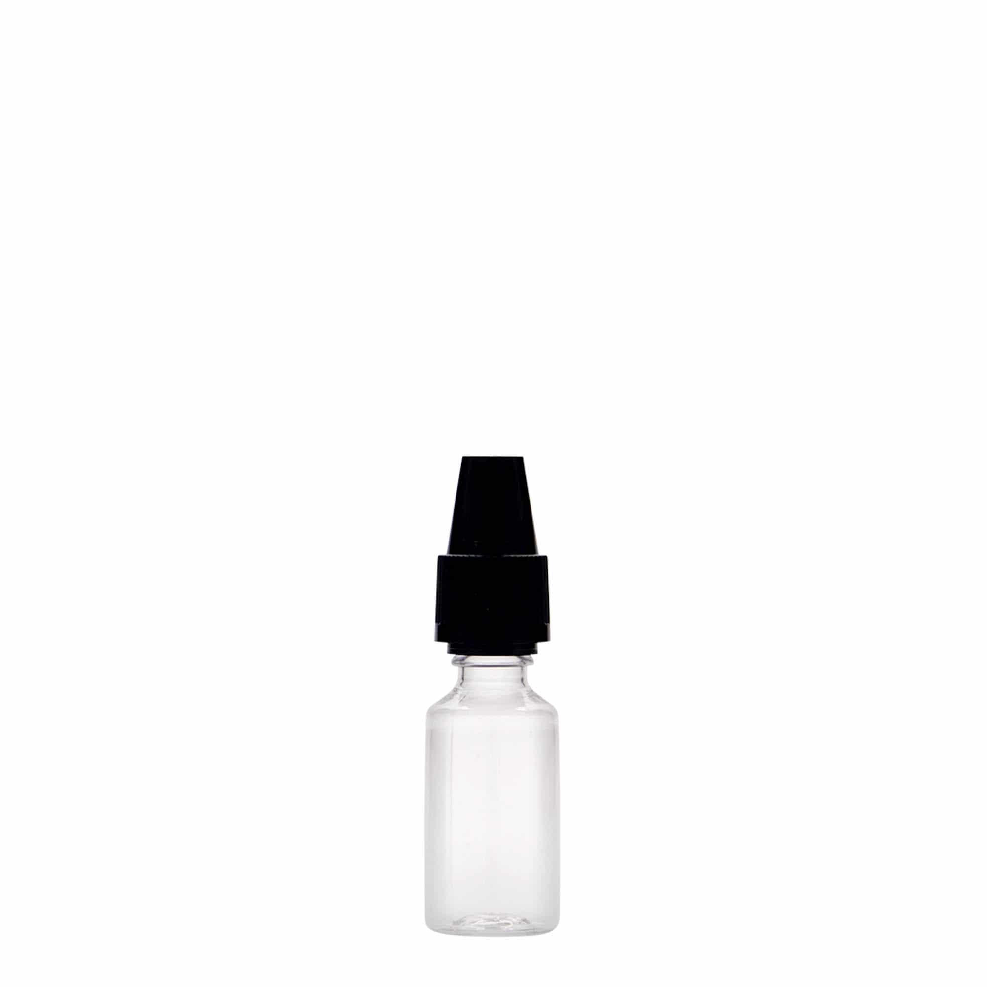 10 ml PET Şişe 'E-Likit' kalite ve çocuk koruması ile, plastik, ağız: vida kapağı