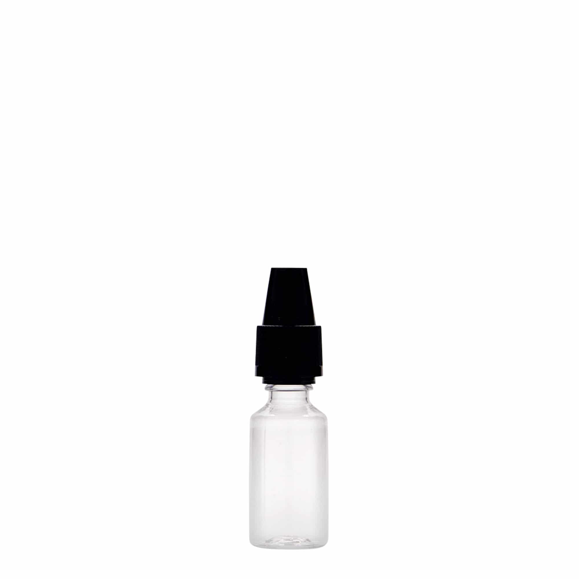 10 ml PET Şişe 'E-Likit' kalite ve çocuk koruması ile, plastik, ağız: vida kapağı