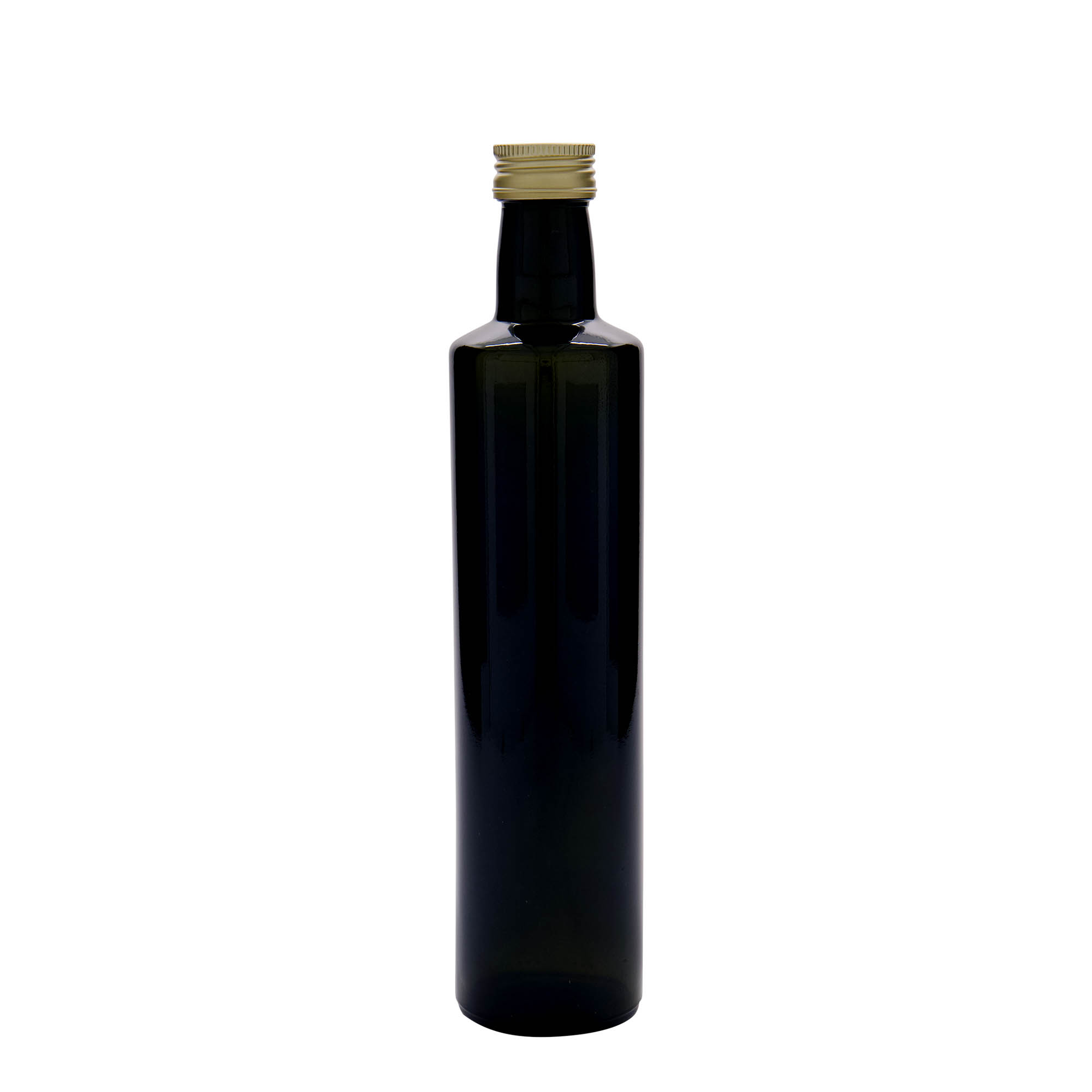 500 ml cam şişe 'Dorica', antik yeşil, ağız: PP 31,5