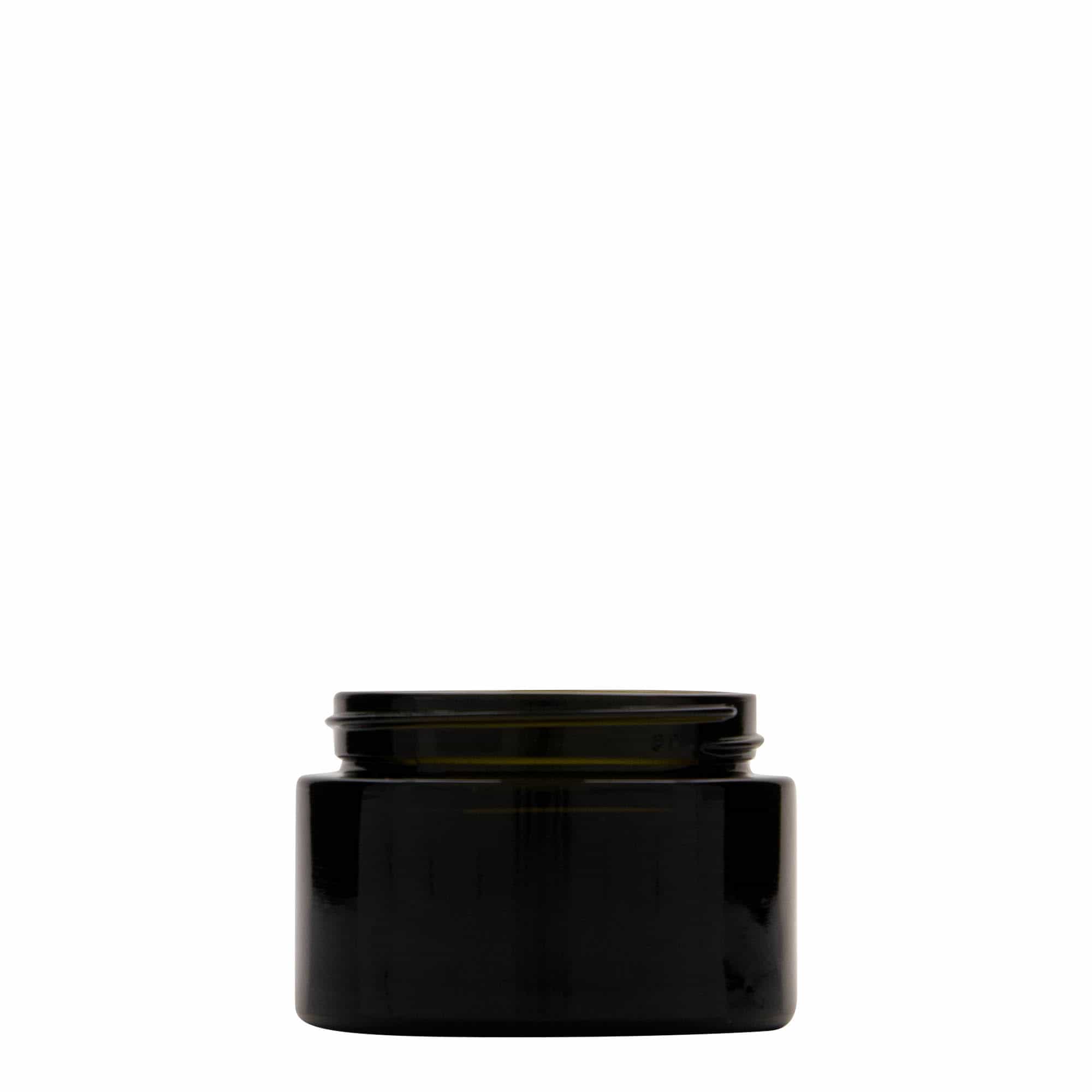50 ml Geri Dönüşümlü Kavanoz 'Floria', Cam, antik yeşil, Ağız: 58/400 50 ml Geri Dönüşümlü Kavanoz 'Floria', Cam, antik yeşil, Ağız: 58/400