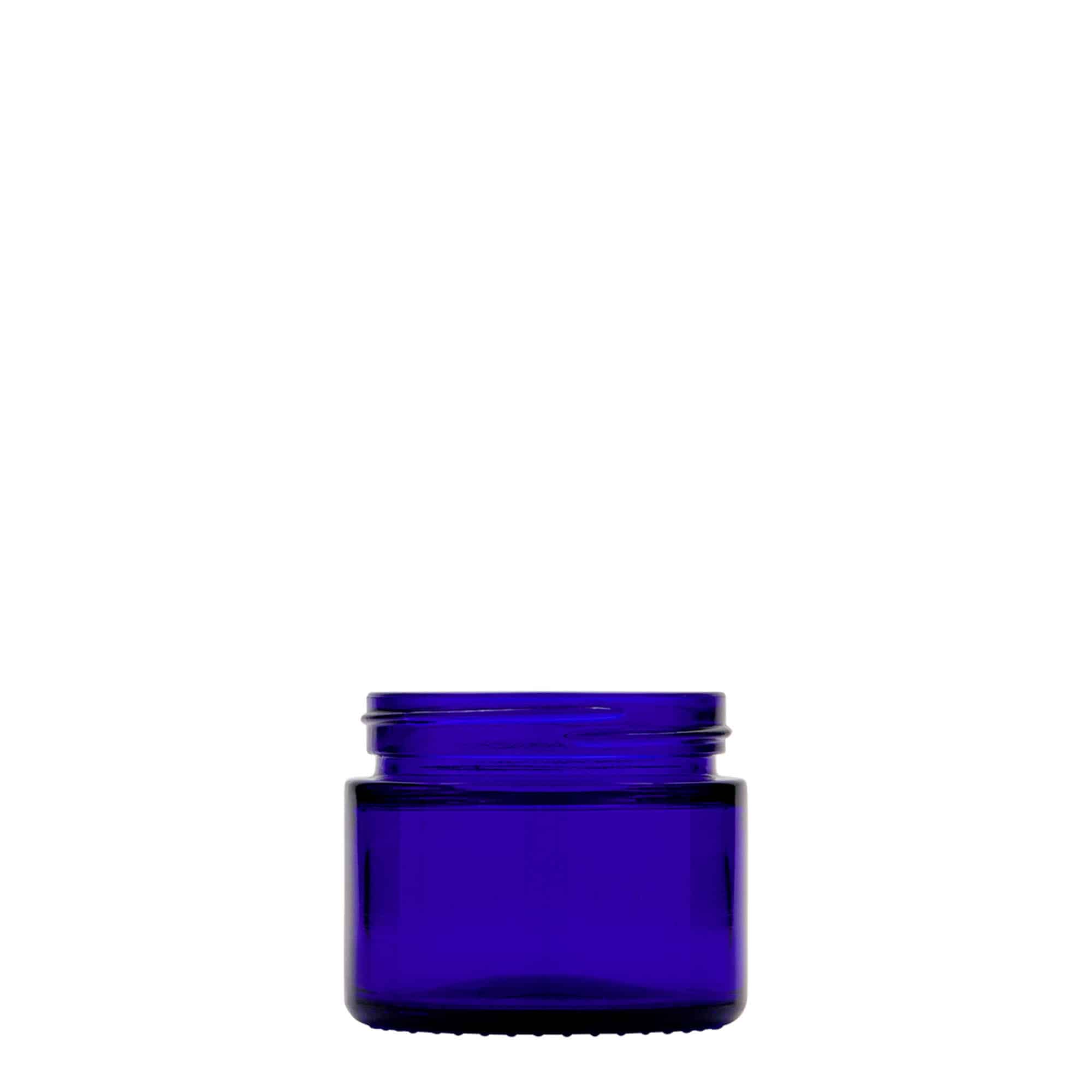 50 ml Kavanoz 'Blue Edition', Cam, kraliyet mavisi, Ağız: Vidalı kapak 50 ml Kavanoz 'Blue Edition', Cam, kraliyet mavisi, Ağız: Vidalı kapak