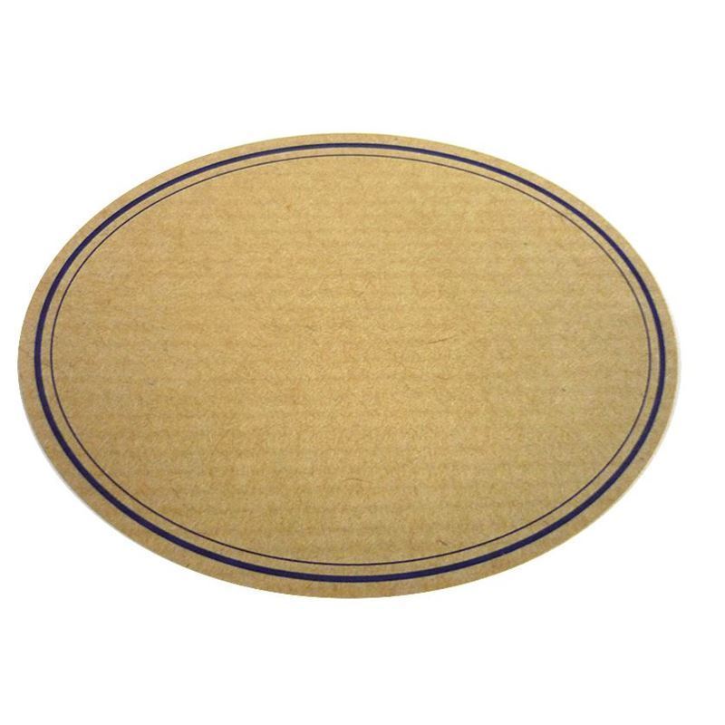 Doğa etiketi, oval, kağıt, mavi-kahverengi Doğa etiketi, oval, kağıt, mavi-kahverengi