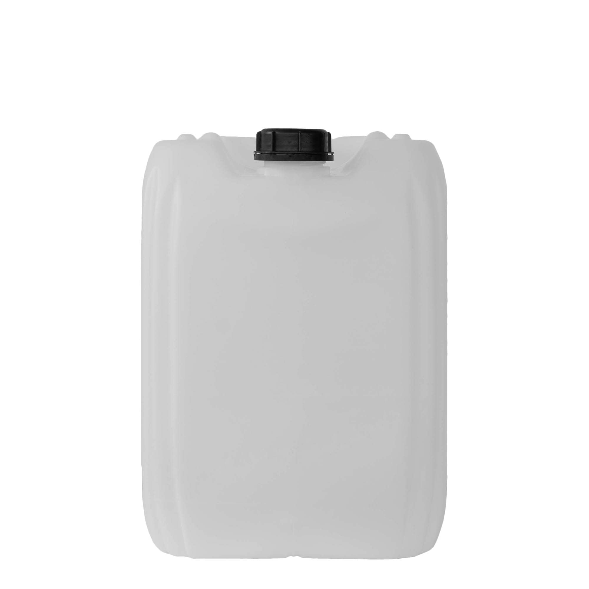 25 l Kanister, dikdörtgen, HDPE plastik, doğal, ağız çapı: ND 60