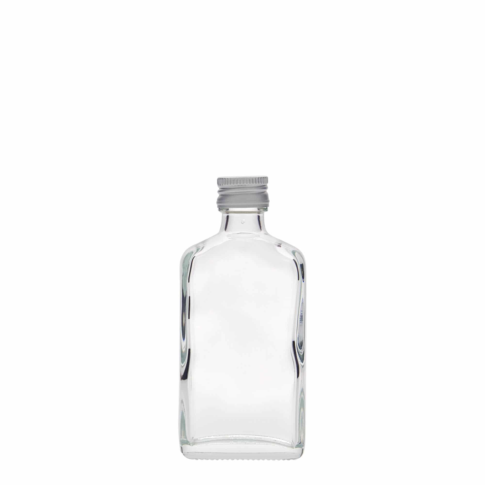 50 ml Cep şişesi, dikdörtgen, cam, ağız: PP 18