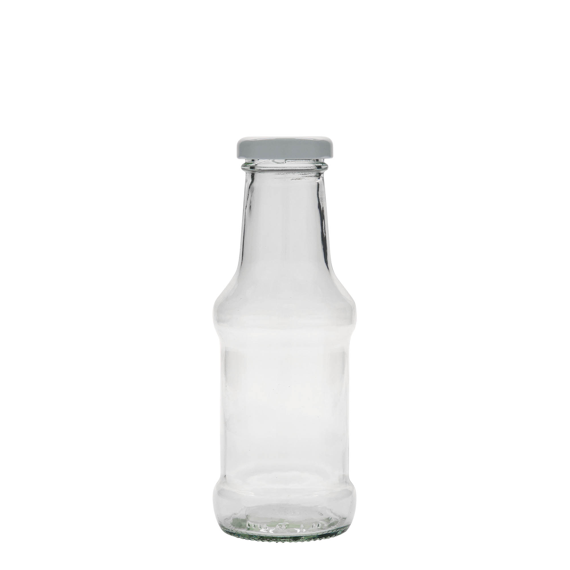 250 ml Sos Şişesi, Cam, Ağız: Vidalı Kapak (TO 38)