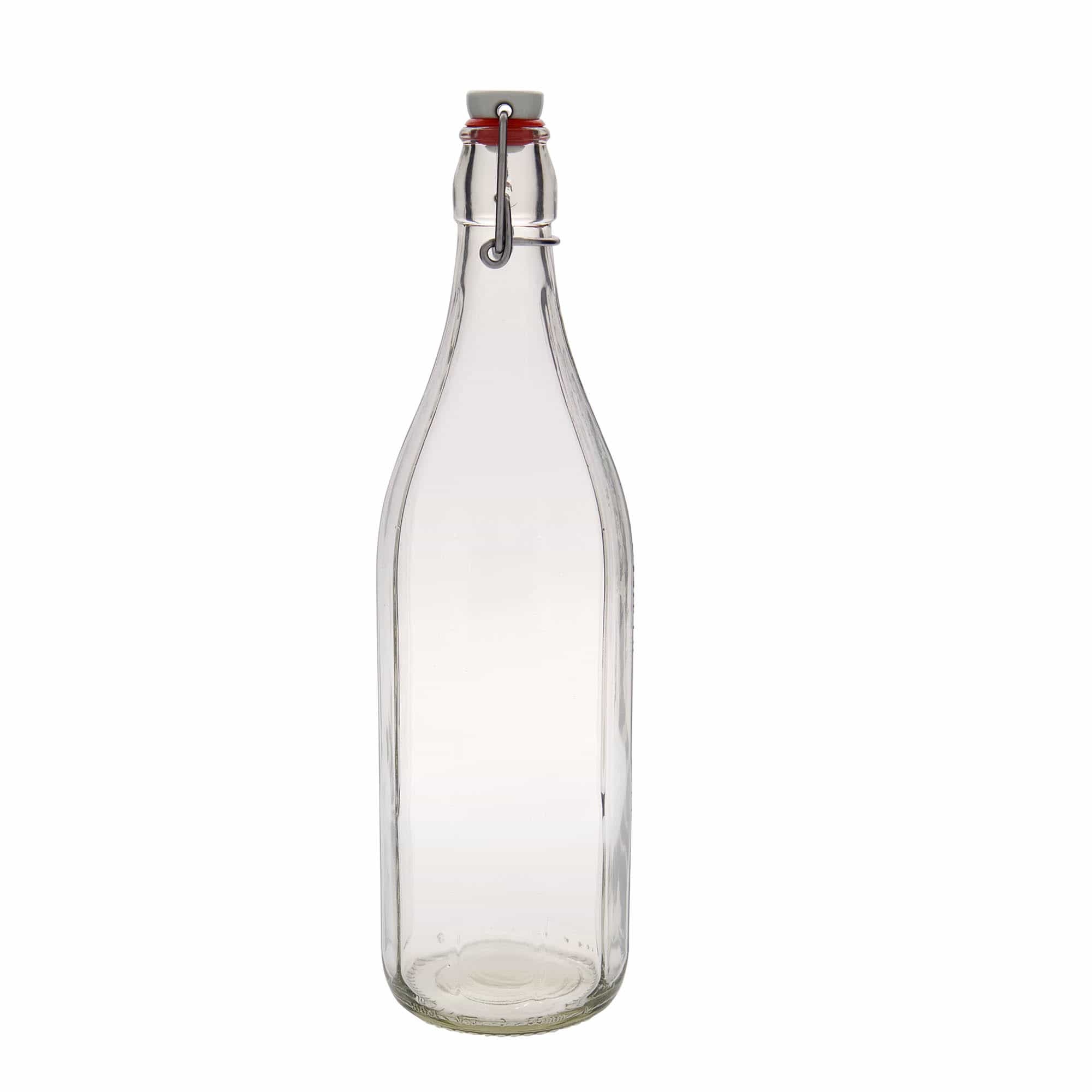 1.000 ml cam şişe 'Bravo' #, ongen, ağız: mandallı kapak