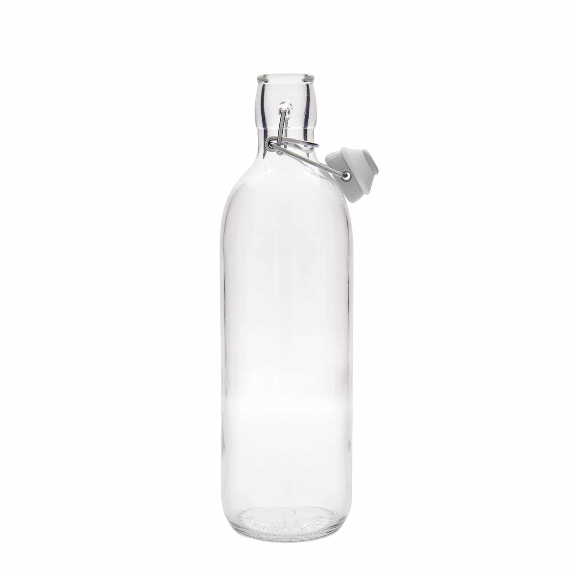 1.000 ml Cam şişe 'Emilia', Ağız: Mandallı kapak 1.000 ml Cam şişe 'Emilia', Ağız: Mandallı kapak