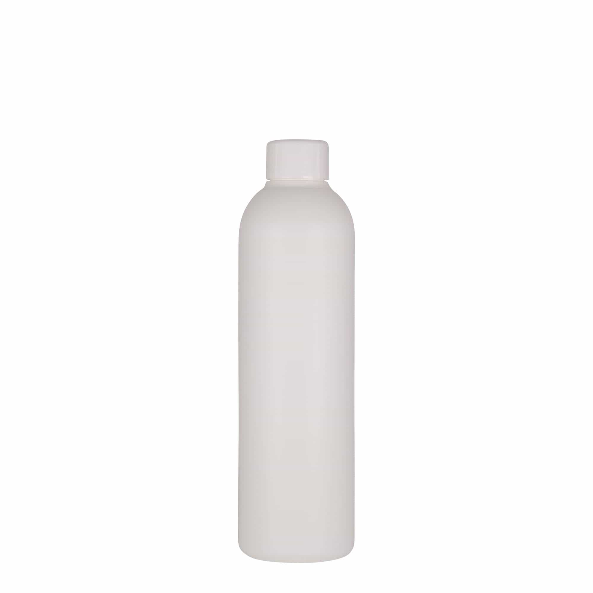 250 ml plastik şişe 'Tuffy', HDPE, beyaz, ağız: 24/410
