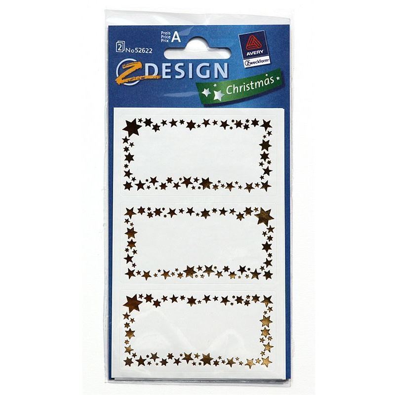 Zweckform Etiketler 'Yıldız Çerçevesi', Kağıt, Altın Zweckform Etiketler 'Yıldız Çerçevesi', Kağıt, Altın