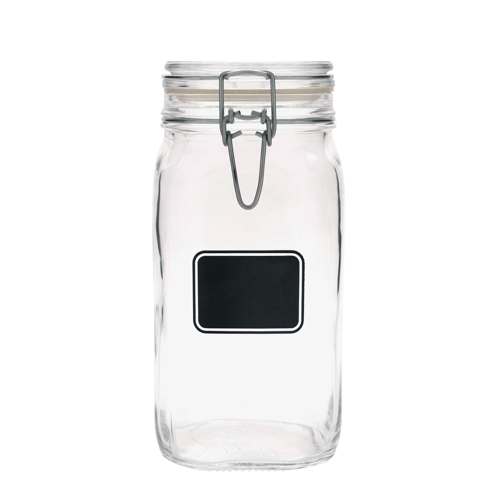 1.500 ml Tel kapaklı kavanoz 'Fido', Motif: Etiket alanı, kare, Ağzı: Tel kapaklı kapatma 1.500 ml Tel kapaklı kavanoz 'Fido', Motif: Etiket alanı, kare, Ağzı: Tel kapaklı kapatma