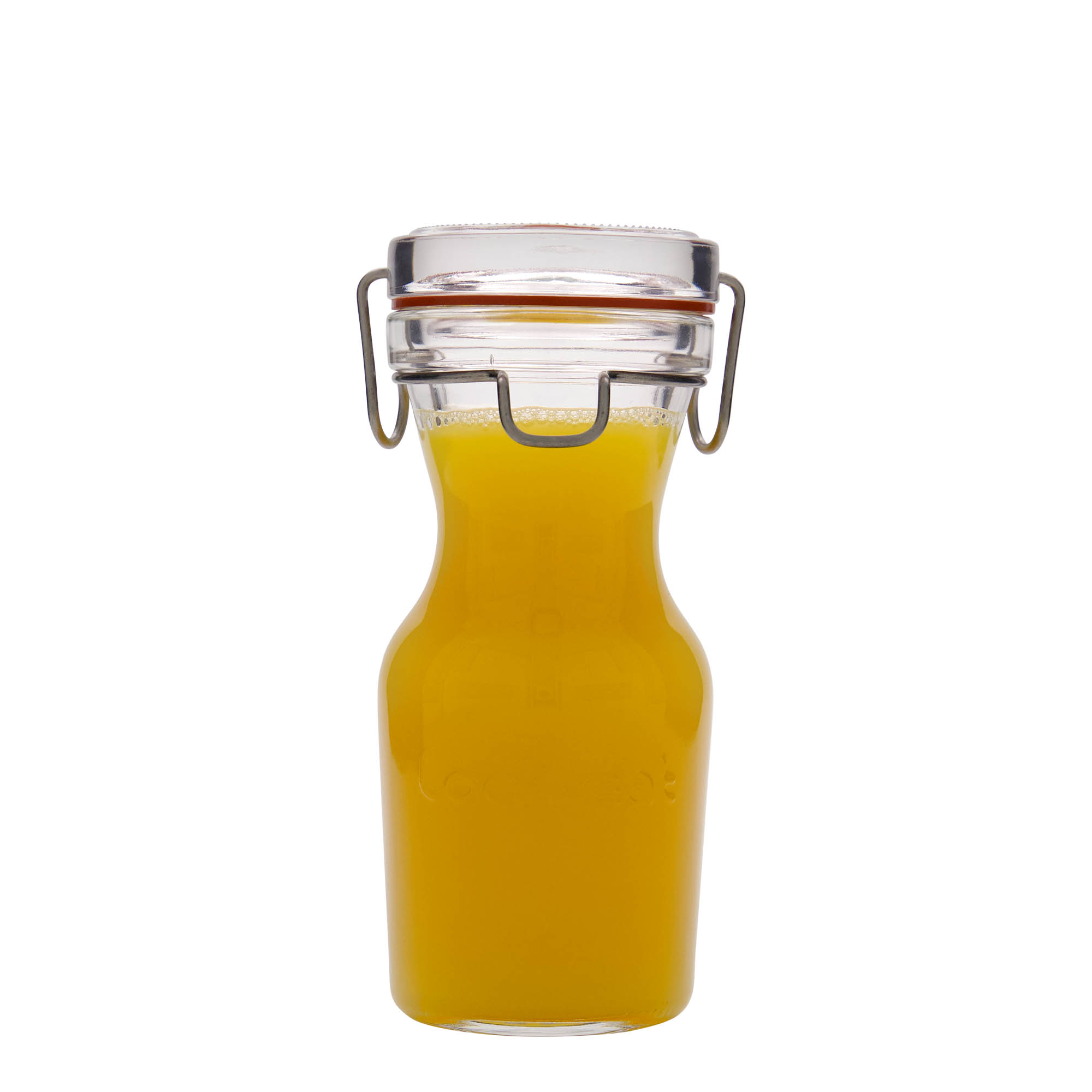 250 ml Cam Sürahi 'Lock-Eat', Ağız: Tel Mandallı Kapak