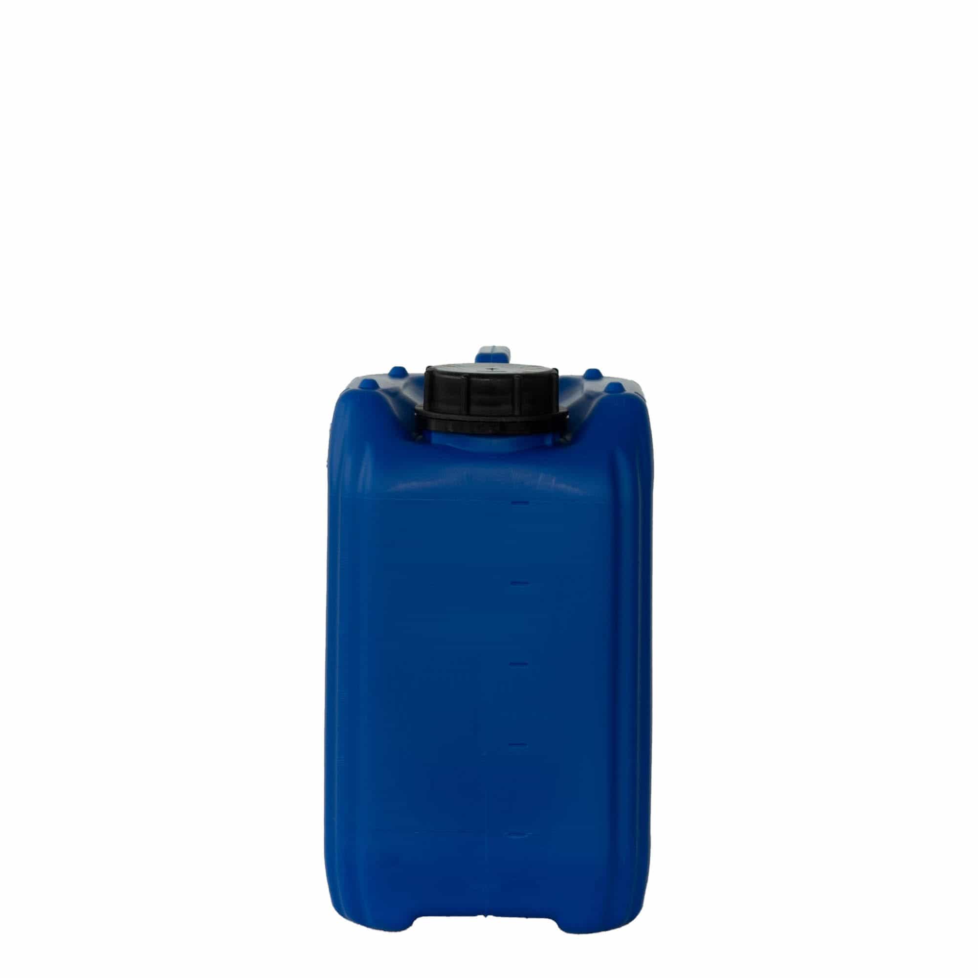 5 l Kanister, dikdörtgen, HDPE plastik, mavi, ağız: ND 55
