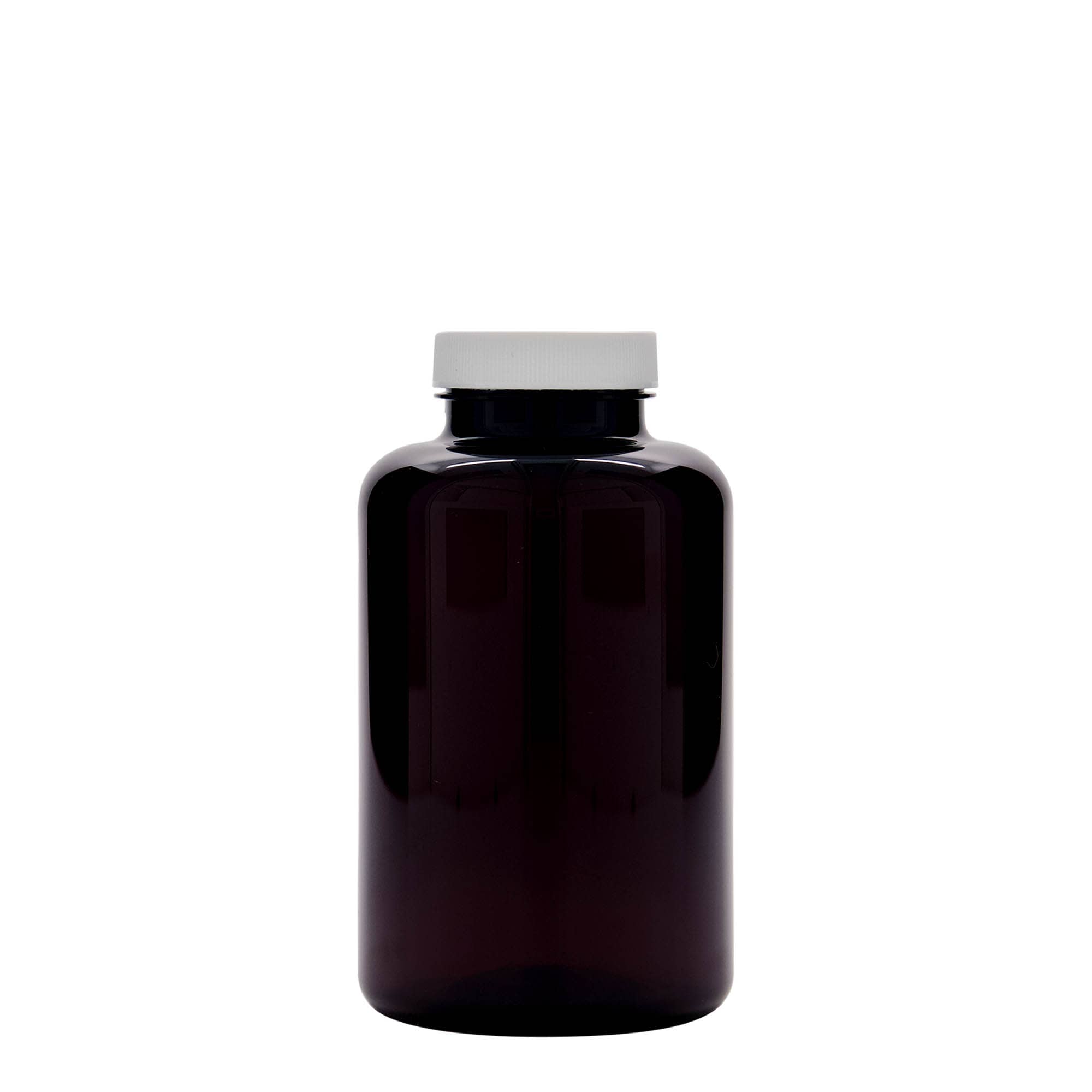 500 ml PET şişe, plastik, kahverengi, ağız: 45/400
