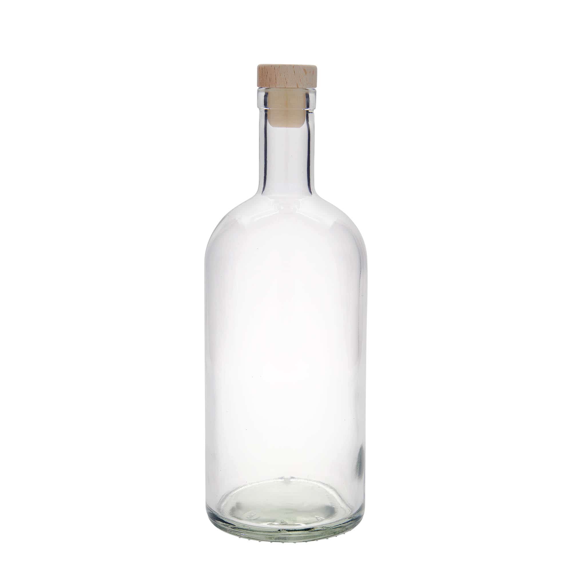 1000 ml cam şişe 'Gerardino', ağız: mantar