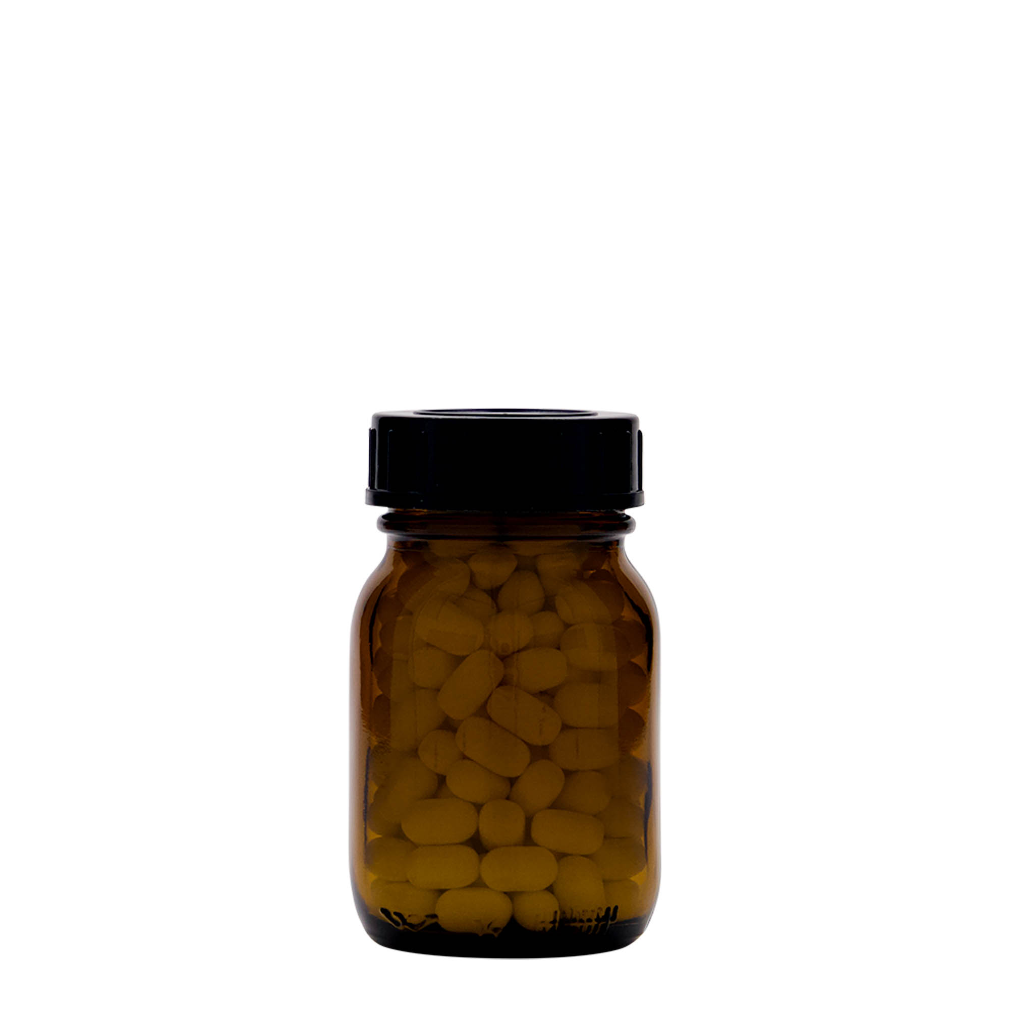 75 ml Geniş ağızlı cam, kahverengi, Ağız çapı: DIN 40 75 ml Geniş ağızlı cam, kahverengi, Ağız çapı: DIN 40