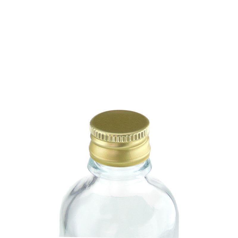 Vidalı kapak, metal, altın renk, ağız için: PP 18 Vidalı kapak, metal, altın renk, ağız için: PP 18