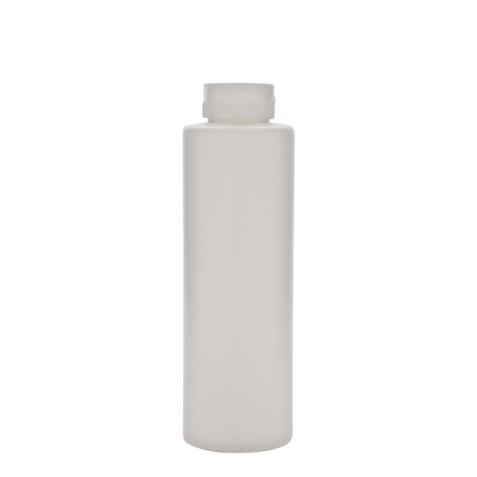 500 ml Sos şişesi, LDPE plastik, beyaz, Ağız: 38/400