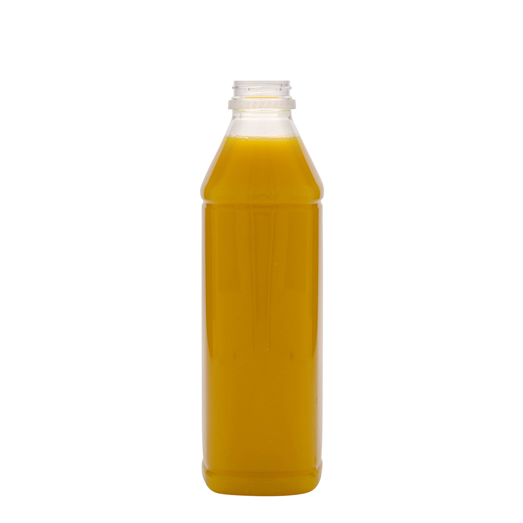 1.000 ml PET Şişe 'Milk and Juice Carré', kare, plastik, ağız çapı: 38 mm