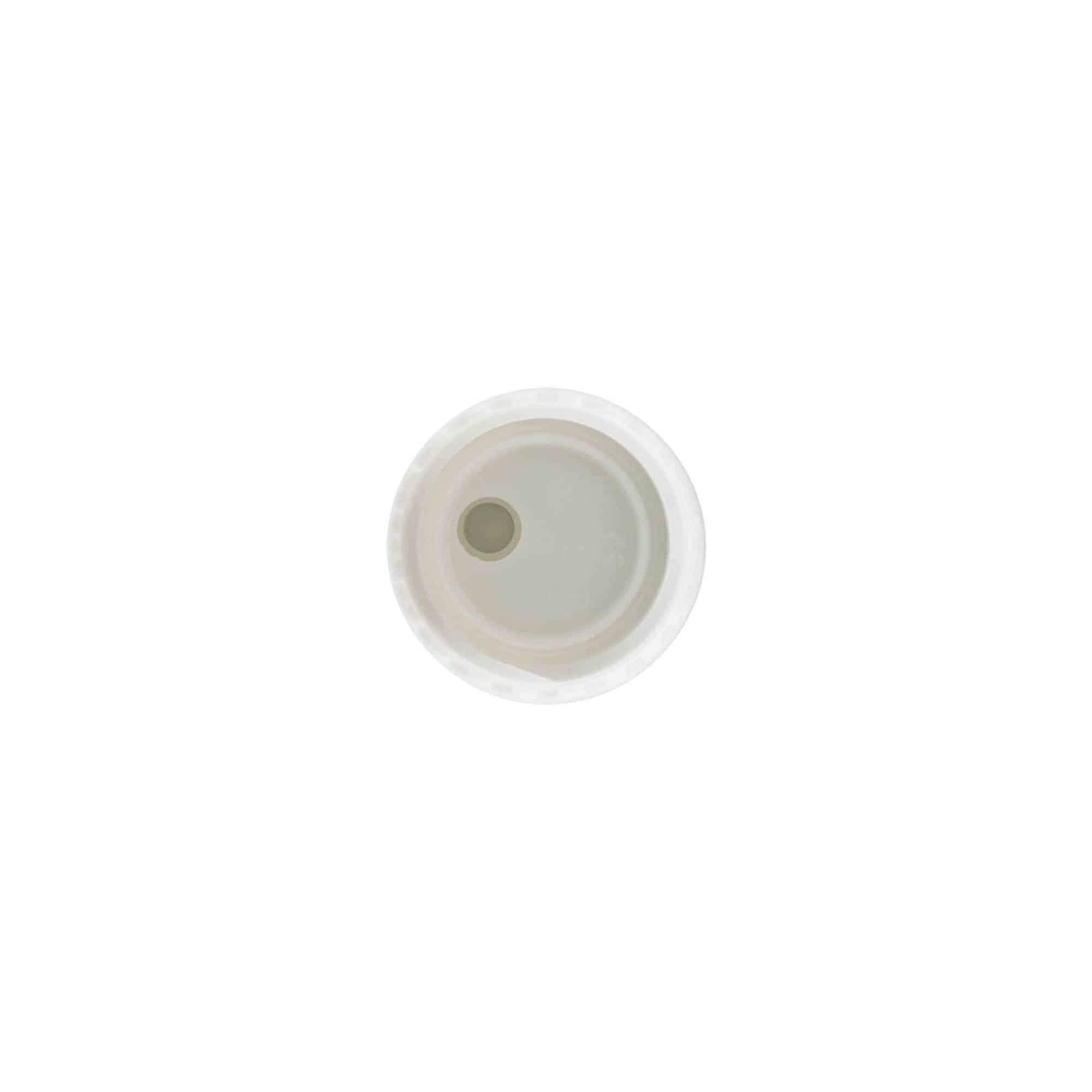 Vida kapak Disc Top, PP plastik, beyaz, ağız çapı: 24/410