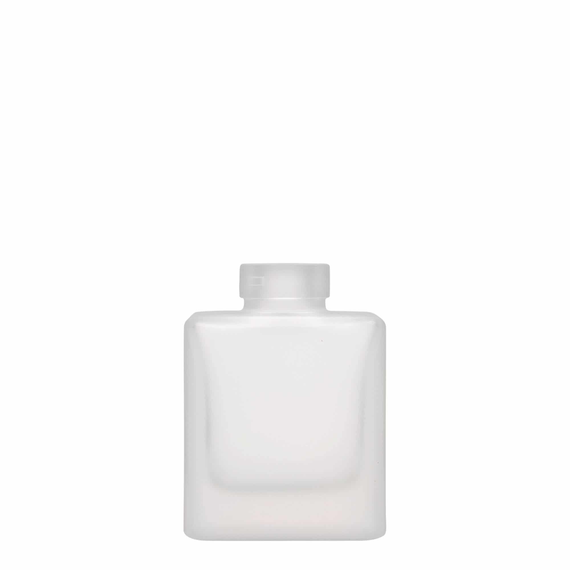 100 ml cam şişe 'Cube', kare, buzlu, ağız: mantar 100 ml cam şişe 'Cube', kare, buzlu, ağız: mantar