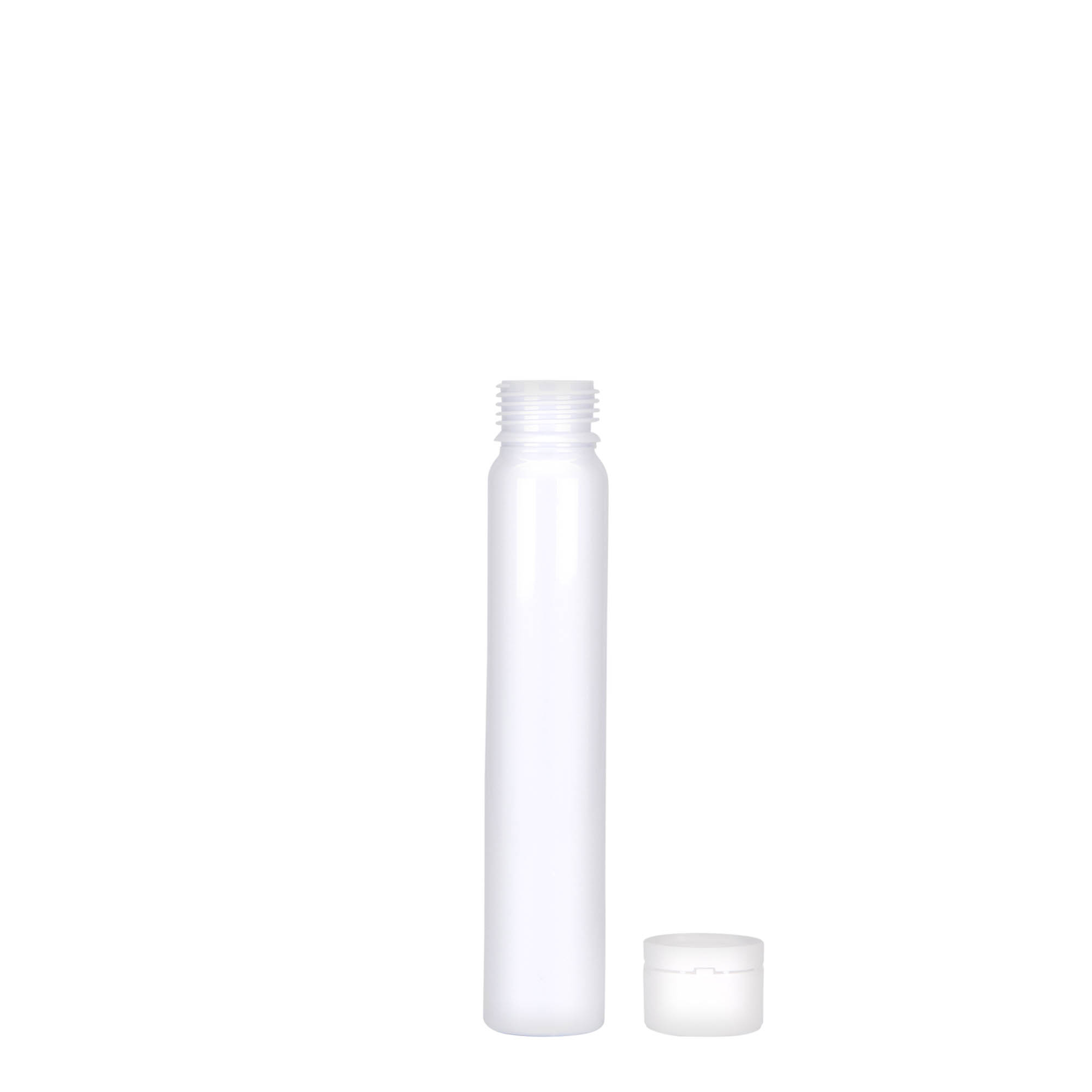 25 ml PET tüp, plastik, beyaz, ağız: vidalı kapak 25 ml PET tüp, plastik, beyaz, ağız: vidalı kapak