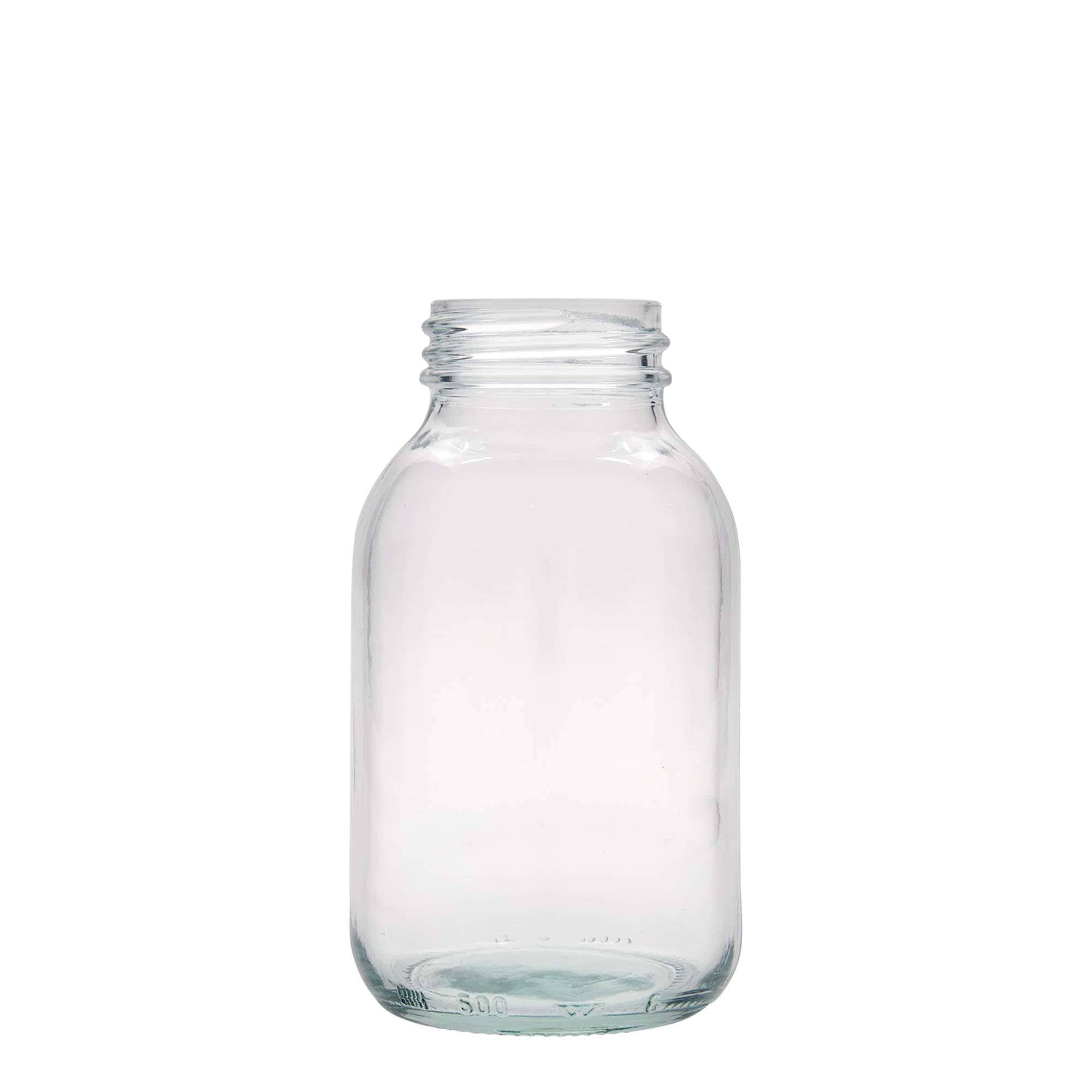 500 ml geniş ağızlı cam, ağız çapı: DIN 55 500 ml geniş ağızlı cam, ağız çapı: DIN 55