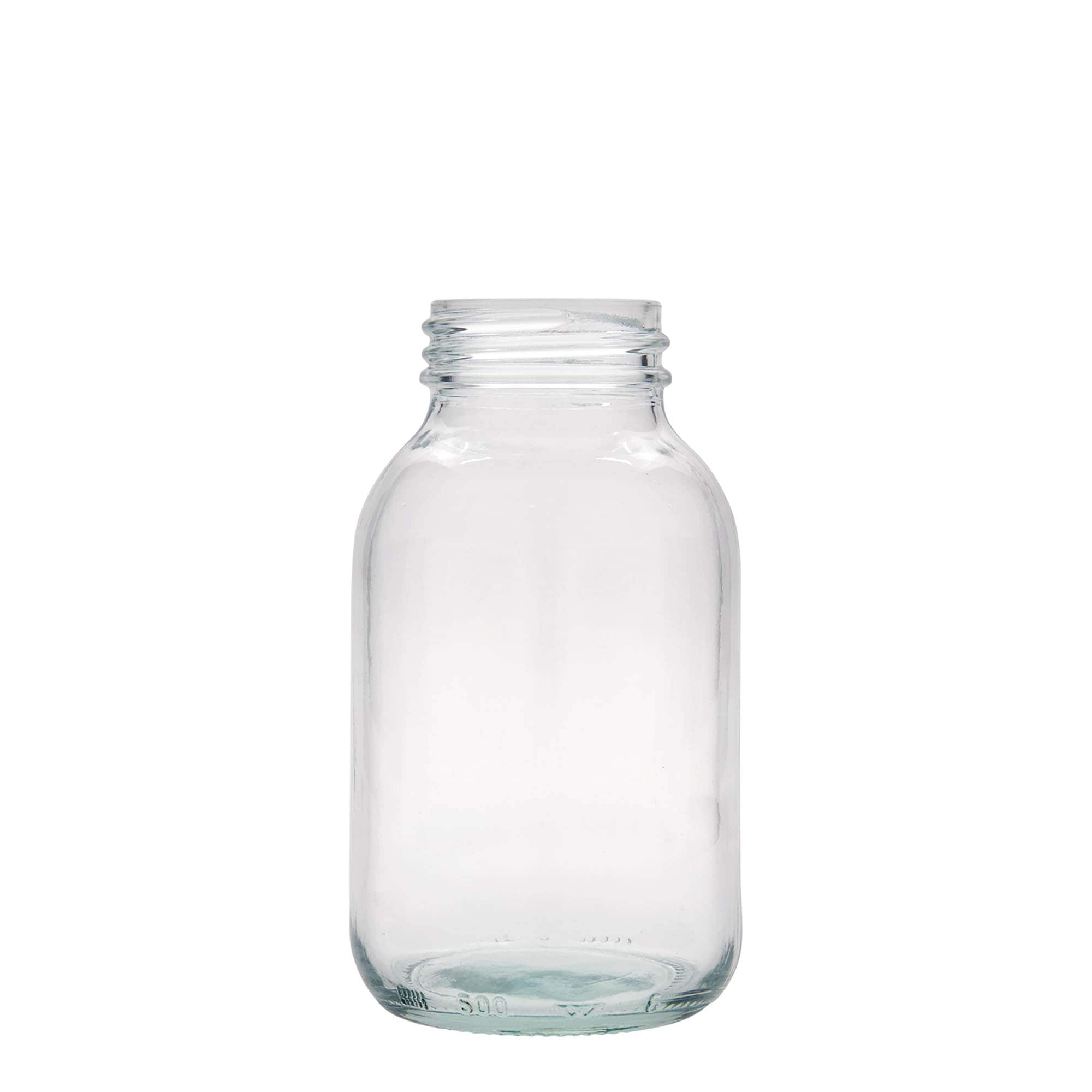 500 ml geniş ağızlı cam, ağız çapı: DIN 55