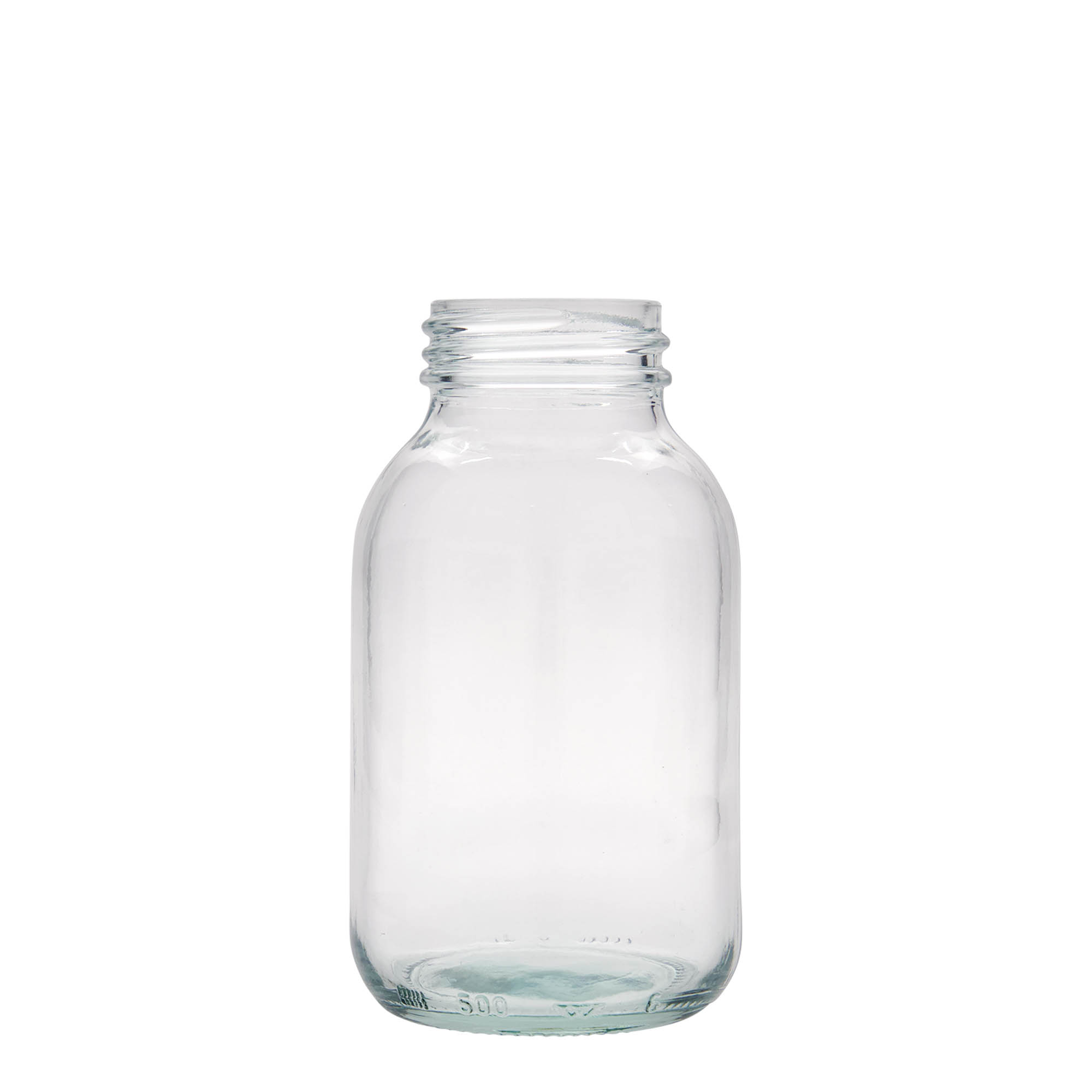500 ml geniş ağızlı cam, ağız çapı: DIN 55