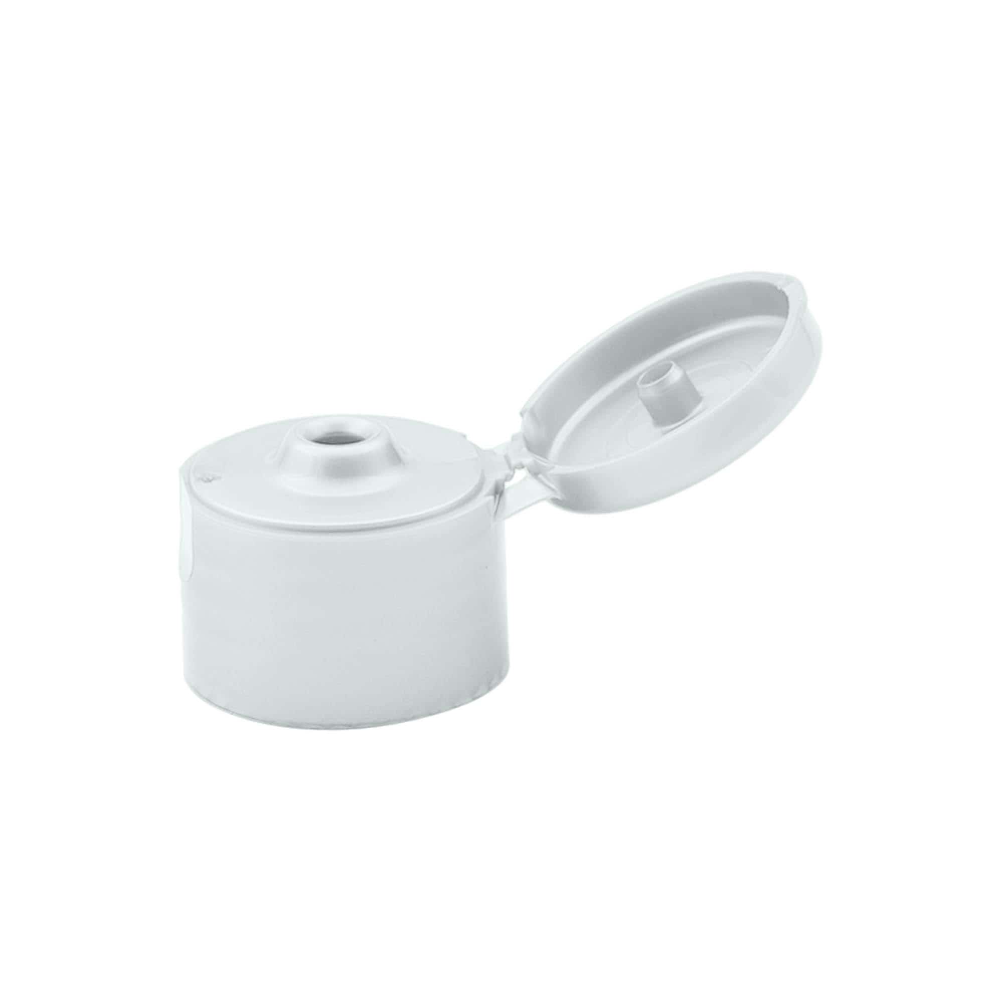 Vida Kapağı Menteşe, PP Plastik, gümüş, ağız çapı için: 24/410 Vida Kapağı Menteşe, PP Plastik, gümüş, ağız çapı için: 24/410