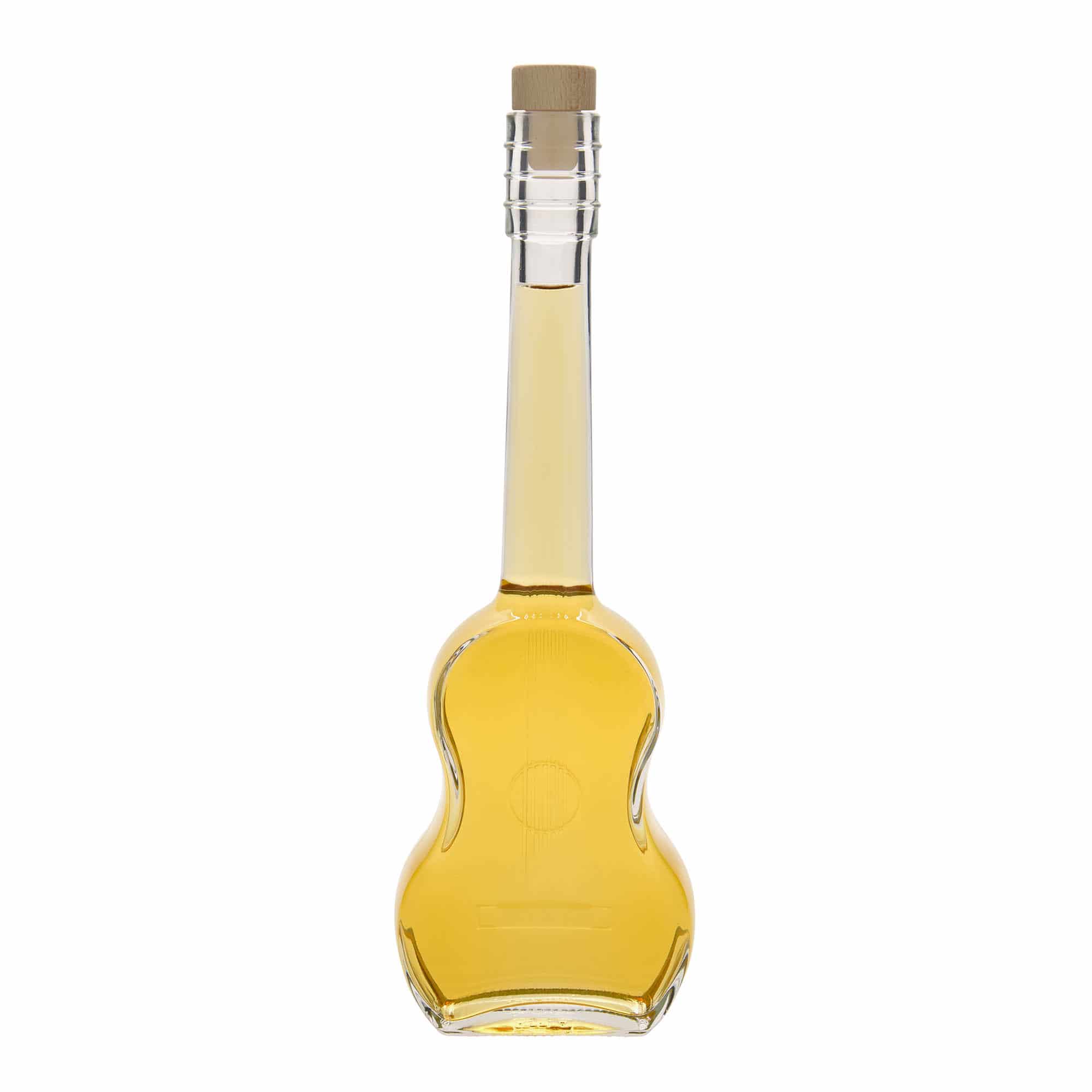 500 ml cam şişe 'Gitar', ağız: mantar